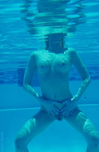 Under pool water