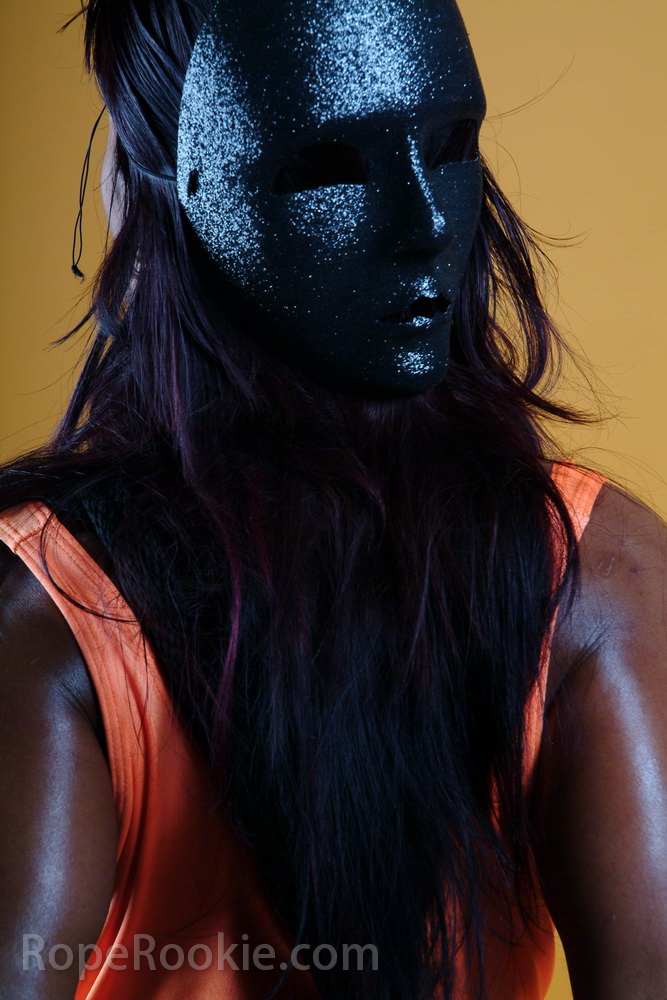 Indian Girl in black mask