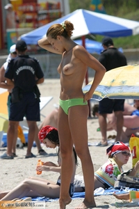 Candid pictures on beach #4