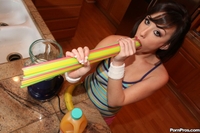 Jennifer White is eating the cock