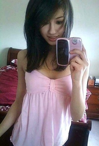 Asian cute gets naked