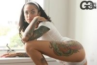 Allie with tattoos