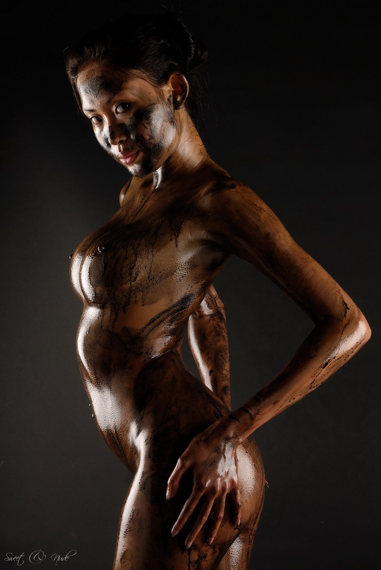 Danika - Black Oil Bodyscape