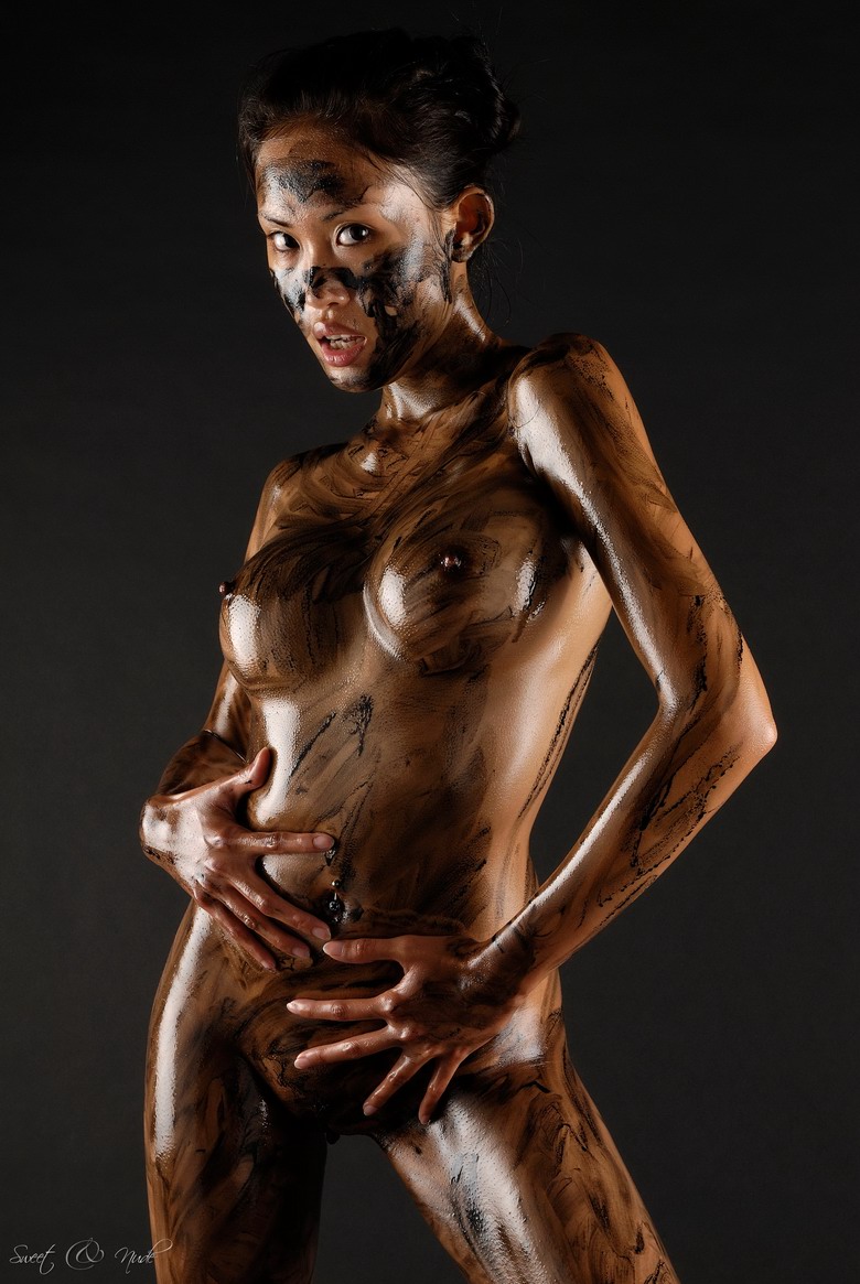 Danika - Black Oil Bodyscape