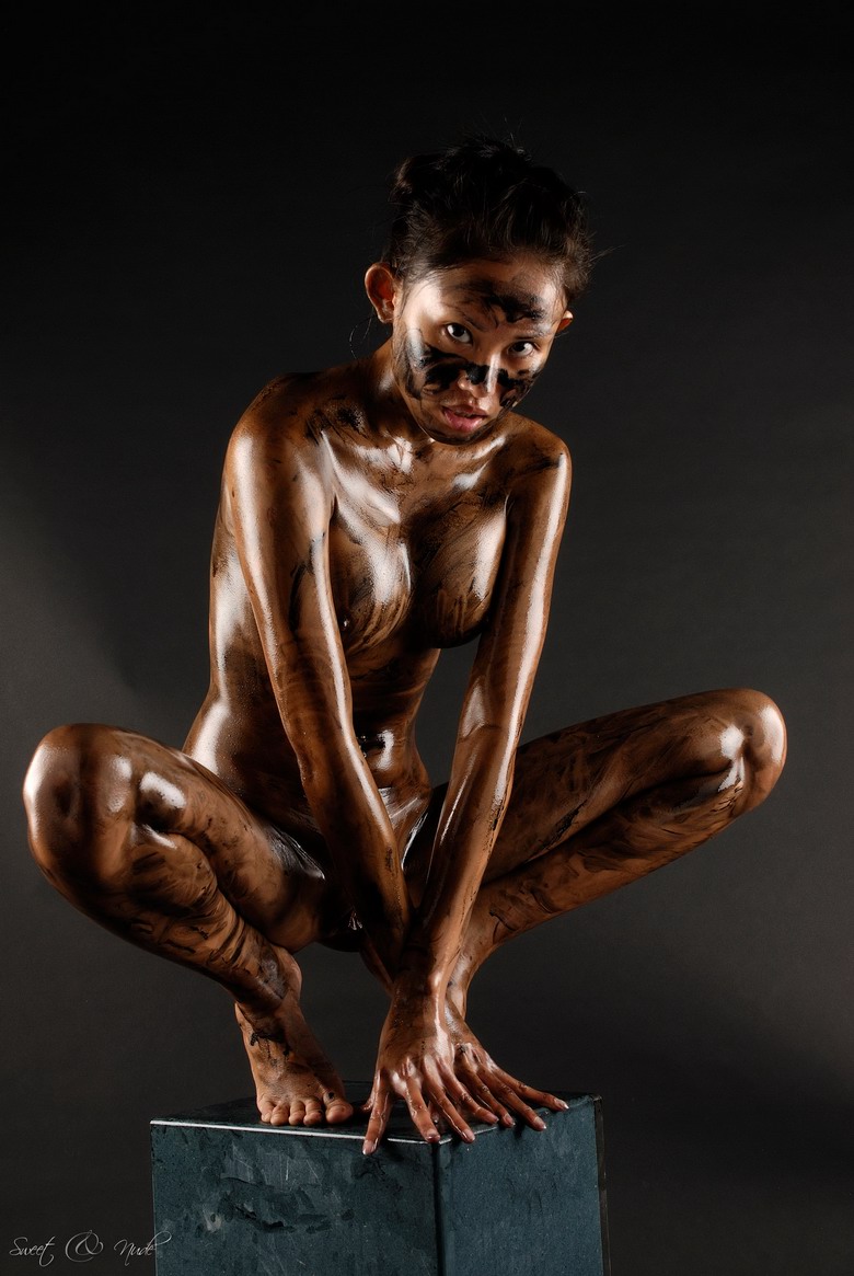 Danika - Black Oil Bodyscape