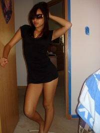 In the room of an exotic beauty GF