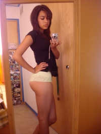 In the room of an exotic beauty GF