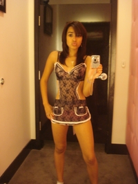 In the room of an exotic beauty GF