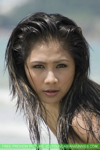Kayla on beach
