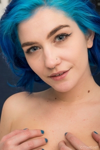Skye Blue with Pierced Nipples