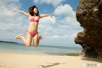 Minami Kojima on the beach