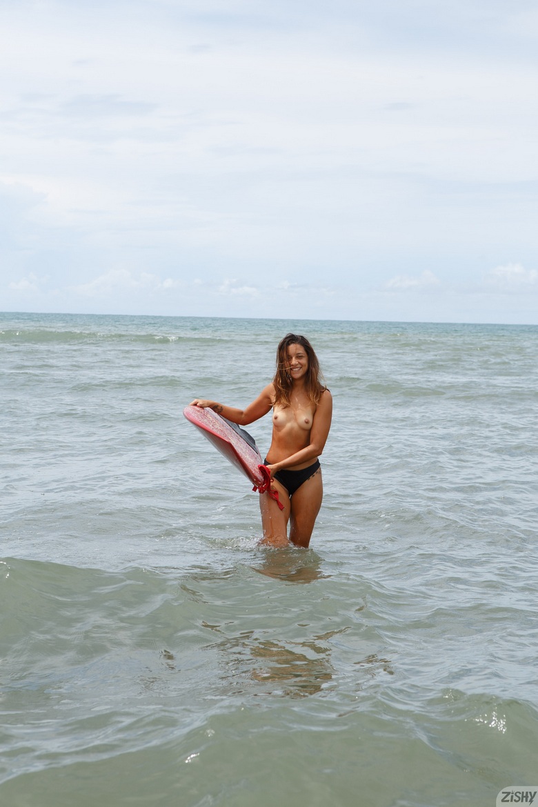 Yanira Prado as a Surf Bum