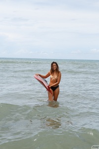 Yanira Prado as a Surf Bum