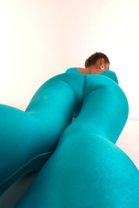 Lily in Blue Spandex