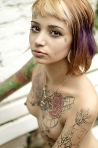Tattooed virgin Anabuhr De Salazares