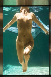 Gia Marie in aquarium