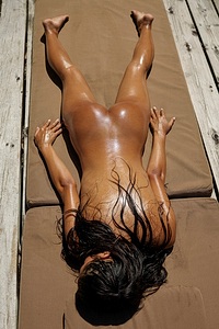 Asian Hiromi Naked Sunbathing