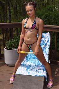 Kiki Cali enjoys sunshine